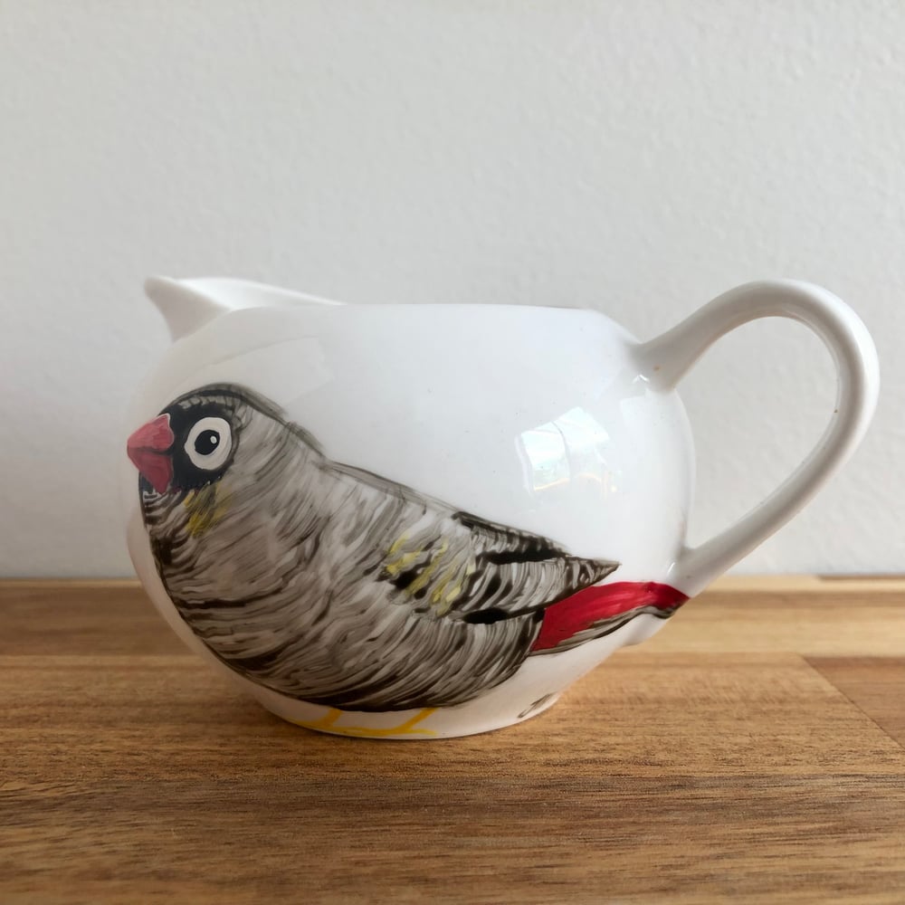 Beautiful Firetail Milk Jug