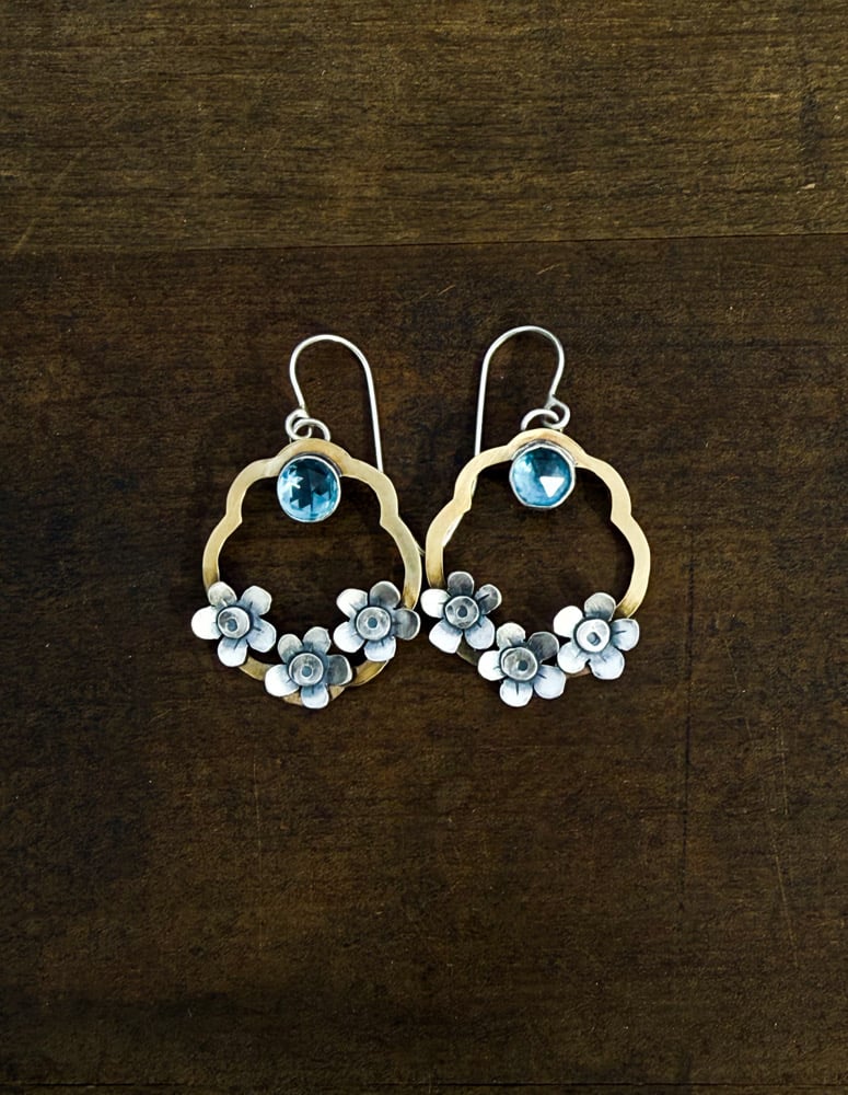 Image of Spring Forget-Me-Not Earrings