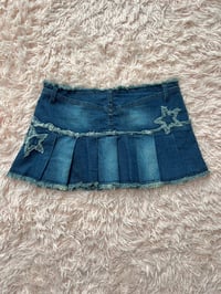 Image 3 of Urban Outfitters Star Denim Skirt.