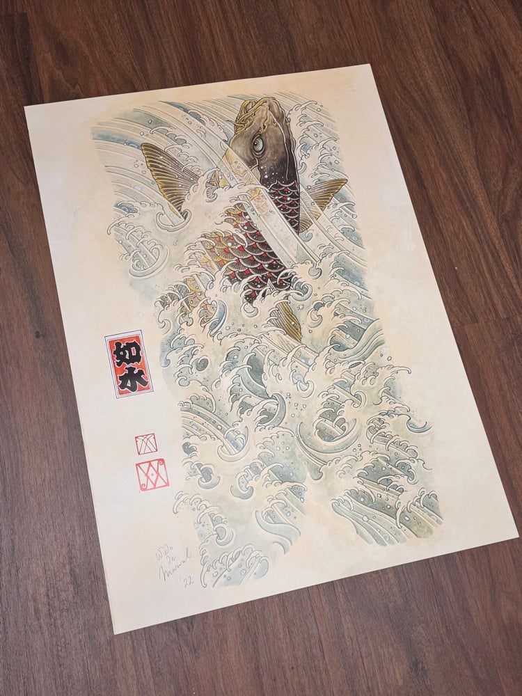 Image of WIDO DE MARVAL “Koi backpiece”