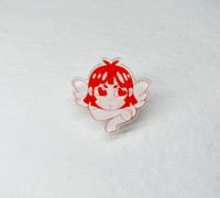 Image of Red Cherub Angel Pin