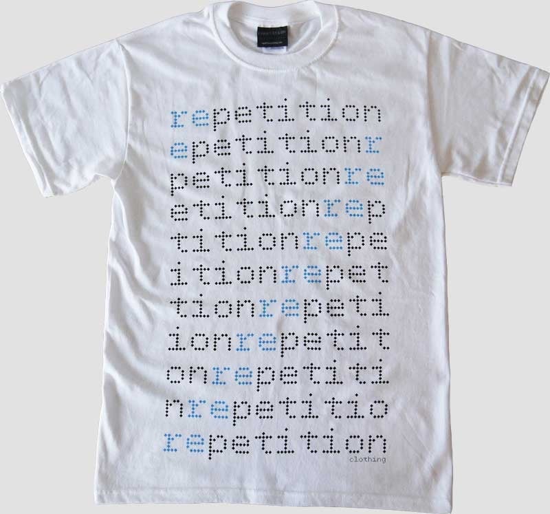 Image of Repeated Process 1 - White Tee