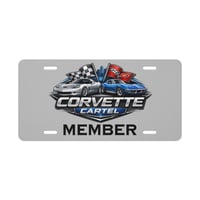 Corvette Cartel Member Vanity license plate