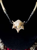 Bat Skull Pendant - Bone Necklace 
