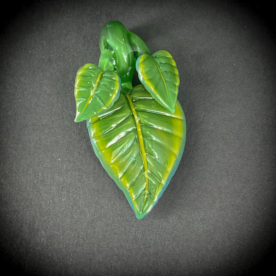 Image of Triple jungle Leaf Pendant