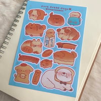 Image 2 of Pure Bread Dogs sticker sheet