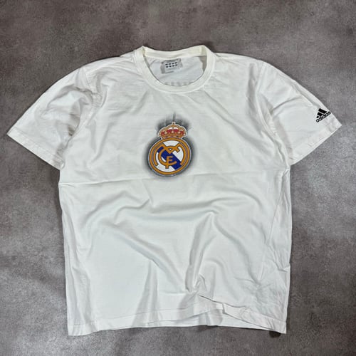 Image of 2003 Adidas Real Madrid Beckham T-shirt, Size Large