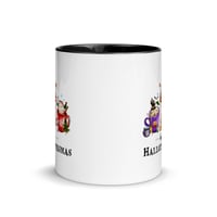 Image 3 of HAPPY HALLOTHANKSMAS Mug with Color Inside