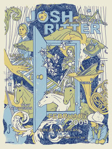 Image of Josh Ritter Noise Pop Poster 2009