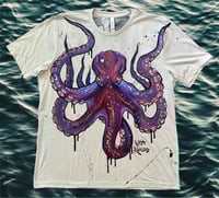 Image 1 of “OCTOBABY” CUSTOM PAINTED T-SHIRT 2XL