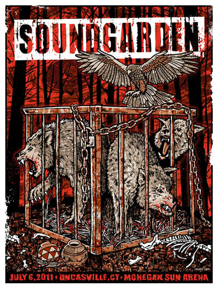 Image of Soundgarden Rusty Cage Poster 2011
