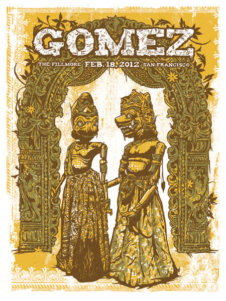 Image of Gomez Band Fillmore Poster 2012