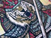Image of Samurai Tiger Warrior Crossed Swords Print