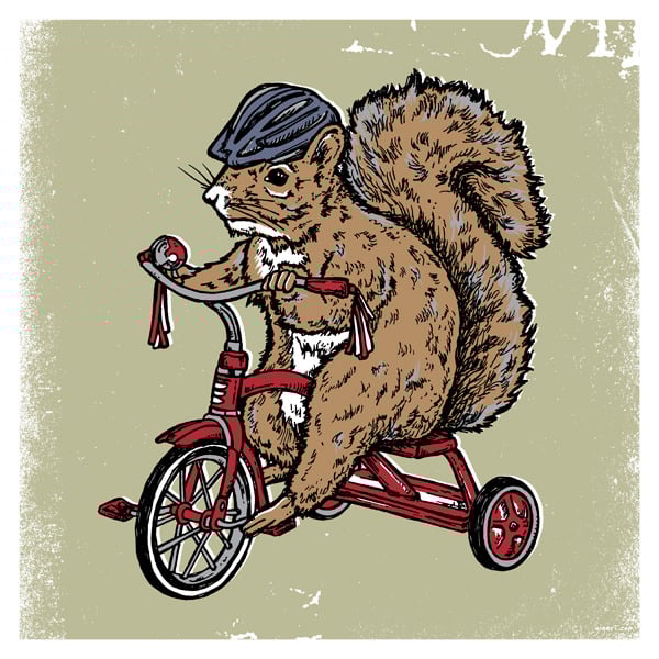 Image of Squirrel Critter Print