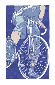 Image of Bike Lane Ends Art Print