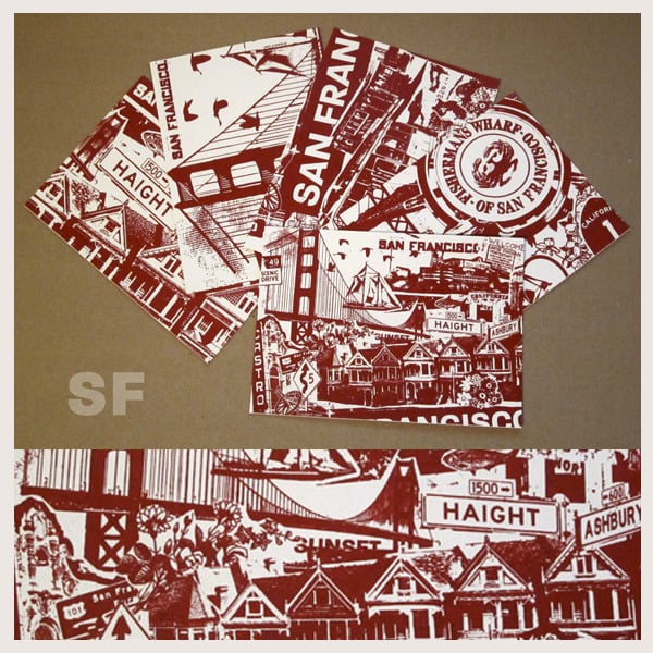 Image of 5 Pack San Francisco City Postcard Set