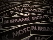 Image of NEW! Burbank Moto "Urbano" Decal. GREY. (2) Free Shipping!