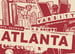 Image of 5 Pack Atlanta City Postcard Set