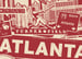 Image of 5 Pack Atlanta City Postcard Set