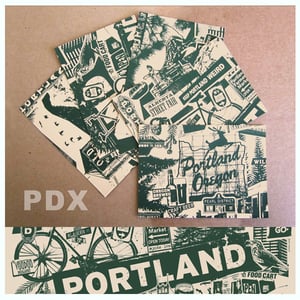 Image of 5 Pack Portland City Postcard Set