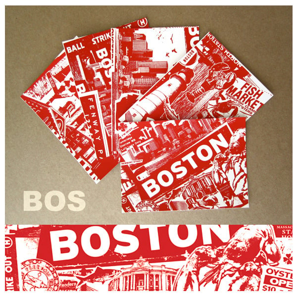 Image of 5 Pack Boston City Postcard Set