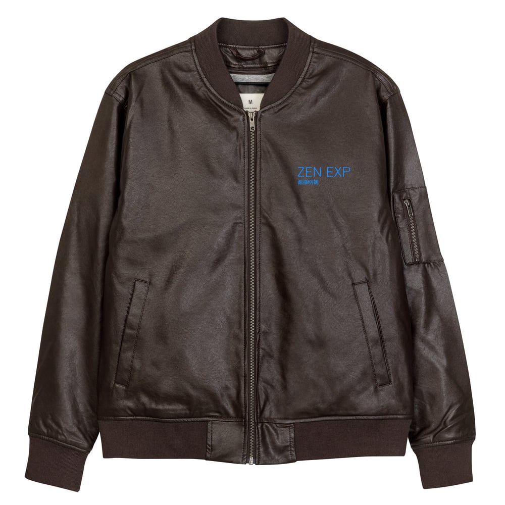 ZEN EXP - “Life Gauge” Leather Bomber Jacket