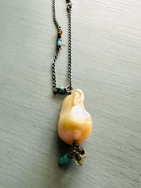 Image 4 of Treasure of the Sea pearl fringe necklace 2