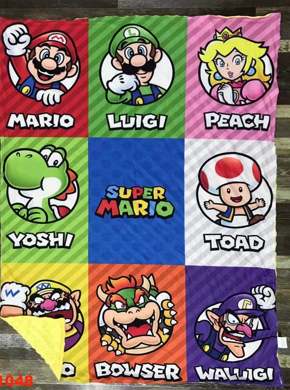 Image of Mario & friends minky blanket kids size 