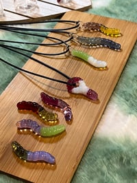 Image 1 of Glass Worms / Sour Key Sculptures and Pendants