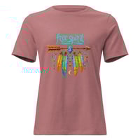 Image 7 of Women's Relaxed T-Shirt, Free Spirit Arrow & Feathers, Western Theme Tee