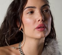 Image 2 of Giant Hoops Earrings 