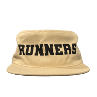 Image 2 of RUNNERS Cream Flat Top Cap
