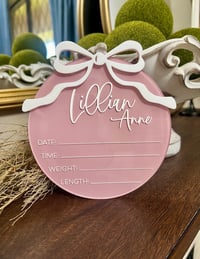 Image 2 of Baby Birth Announcement Sign