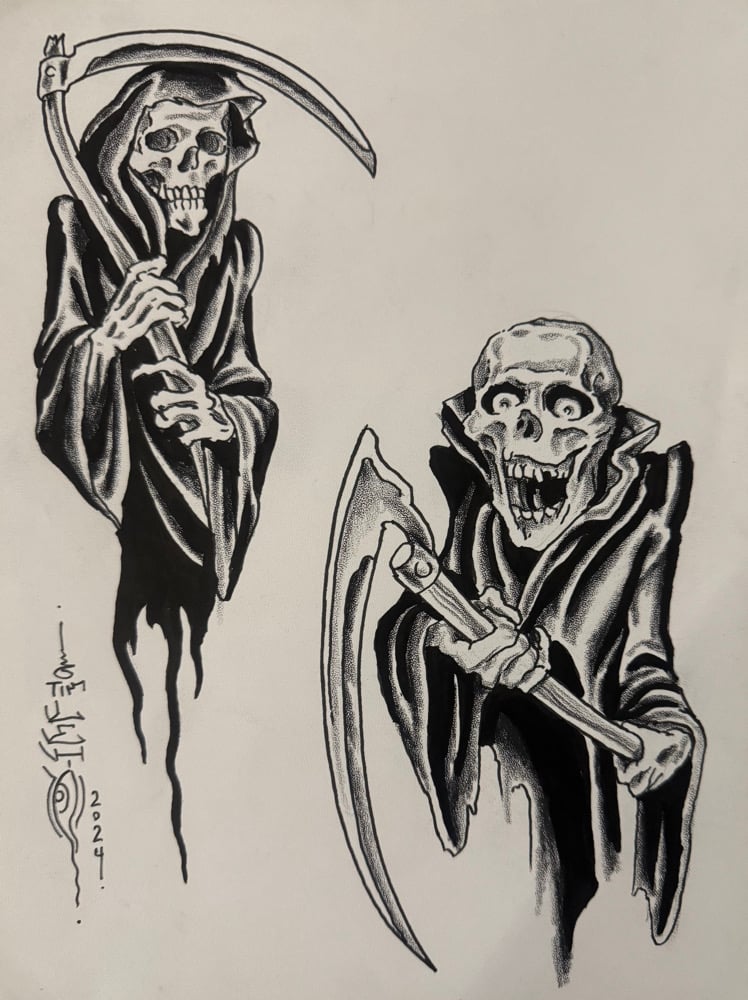 Image of Tim Lehi “Reapers & Wolves #70” Original Art