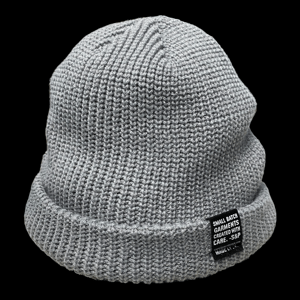 Image of S&P-“Multi Branded Tag” Logo PatchWork Beanie (Grey)