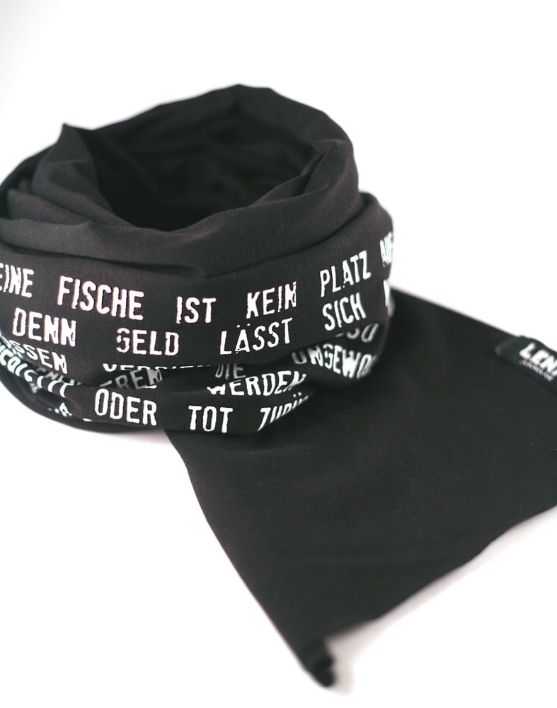 Image of Jersey-Schal schwarz