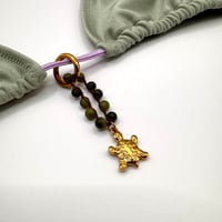 Image 2 of Green Serpentine Turtle Bikini Charm