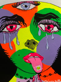 Image 2 of Tears of the Acid Nun Original Painting