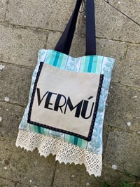 Image 1 of Bolsiña feita a man. VERMÚverde. Deseño exclusivo!