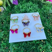 Image 1 of Butterfly spinning ring