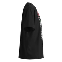 Image 4 of Kill Love #WithLove Unisex organic oversized high neck t-shirt (Black)