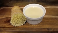 Image 2 of Tallow soap in a dish with brush 6oz