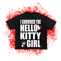 I Survived The Hello Kitty Girl Tee (Black)
