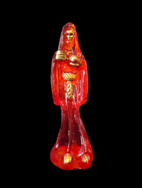 Image 2 of Clear Red Muerte with gold face