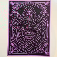 Image 3 of Wizard Linocut Prints