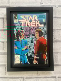 Image 1 of Star Trek, framed complete vintage DC comic, No 6 March 1990
