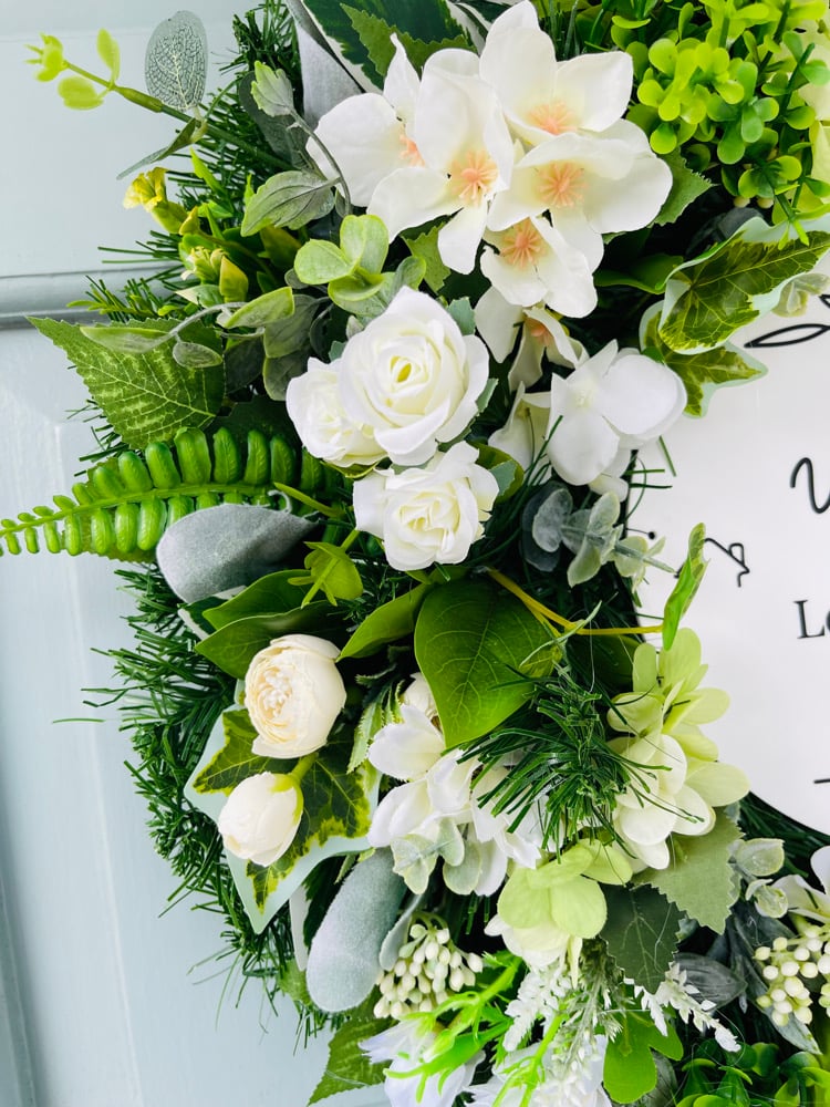 Image of 55cm + 45cm Personalised Wreath - any Colour Combo 