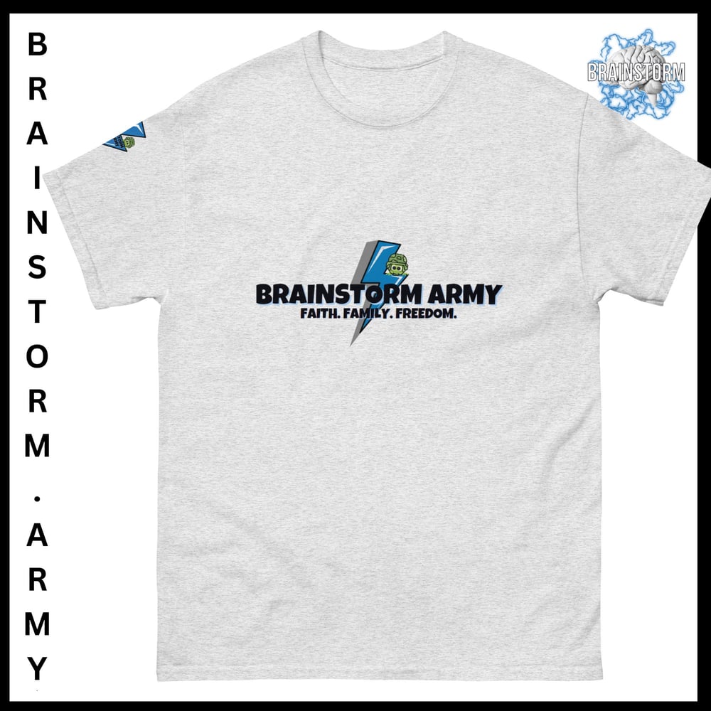 Brainstorm Army Faith, Family, Country classic tee