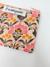 Image 2 of Pochette Porte-monnaie LA DISCRÈTE double gaze indien saumon