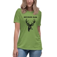 Image 1 of Women's Relaxed T-Shirt, Big Buck Club T-Shirt | Deer Hunting Graphic Tee